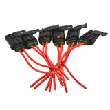Maxbell 6x Inline Fuse Holder Easy to Install 12 AWG 30A for Marine Car Vehicle