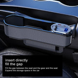 Maxbell Car Seat Gap Filler Organizer with Charging Function Car Seat Storage Box Style D