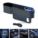 Maxbell Car Seat Gap Filler Organizer with Charging Function Car Seat Storage Box Style D