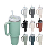 Maxbell Tumbler with Handle with Lid and Straw Car Tumbler Cup for Water Coffee black