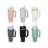 Maxbell Tumbler with Handle with Lid and Straw Car Tumbler Cup for Water Coffee black