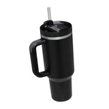 Maxbell Tumbler with Handle with Lid and Straw Car Tumbler Cup for Water Coffee black