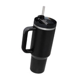Maxbell Tumbler with Handle with Lid and Straw Car Tumbler Cup for Water Coffee black