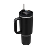 Maxbell Tumbler with Handle with Lid and Straw Car Tumbler Cup for Water Coffee black