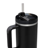 Maxbell Tumbler with Handle with Lid and Straw Car Tumbler Cup for Water Coffee black