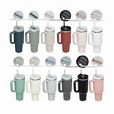 Maxbell Tumbler with Handle with Lid and Straw Car Tumbler Cup for Water Coffee black