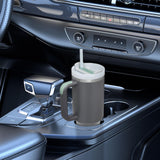 Maxbell Tumbler with Handle with Lid and Straw Car Tumbler Cup for Water Coffee dark gray