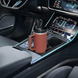 Maxbell Tumbler with Handle with Lid and Straw Car Tumbler Cup for Water Coffee carmine