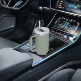 Maxbell Tumbler with Handle with Lid and Straw Car Tumbler Cup for Water Coffee olive green