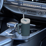 Maxbell Tumbler with Handle with Lid and Straw Car Tumbler Cup for Water Coffee dark blue