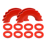 Maxbell D Ring Shackle Isolator Easy Installation 3/4 inch for Cars Spare Parts Red