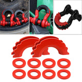 Maxbell D Ring Shackle Isolator Easy Installation 3/4 inch for Cars Spare Parts Red