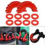 Maxbell D Ring Shackle Isolator Easy Installation 3/4 inch for Cars Spare Parts Red