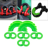 Maxbell D Ring Shackle Isolator Easy Installation 3/4 inch for Cars Spare Parts Green