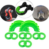 Maxbell D Ring Shackle Isolator Easy Installation 3/4 inch for Cars Spare Parts Green