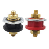 Maxbell thru Panel Battery Terminal Connector for Agricultural Vehicle Auto Rvs Red Black
