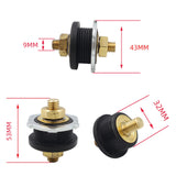 Maxbell thru Panel Battery Terminal Connector for Agricultural Vehicle Auto Rvs Red Black