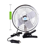 Maxbell Car Fan Low Noise Personal Desk Fan for Outdoor Travel Camping Tent Gym 10Inch 12V