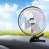 Maxbell Car Fan Low Noise Personal Desk Fan for Outdoor Travel Camping Tent Gym 10Inch 12V