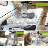 Maxbell Car Fan Low Noise Personal Desk Fan for Outdoor Travel Camping Tent Gym 10Inch 24V