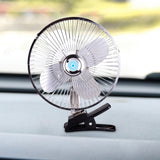 Maxbell Car Fan Low Noise Personal Desk Fan for Outdoor Travel Camping Tent Gym 10Inch 24V