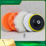 Maxbell 6 Pieces Car Buffing Polishing Pads Multipurpose for Polishing Vehicles 10cm Dia M10 Screw