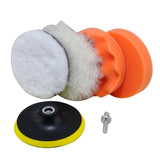 Maxbell 6 Pieces Car Buffing Polishing Pads Multipurpose for Polishing Vehicles 10cm Dia M10 Screw
