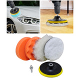 Maxbell 6 Pieces Car Buffing Polishing Pads Multipurpose for Polishing Vehicles 10cm Dia M10 Screw