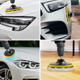 Maxbell 6 Pieces Car Buffing Polishing Pads Multipurpose for Polishing Vehicles 13cm Dia M10 Screw