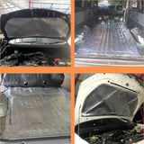 Maxbell Cars Sound Deadener Mat Heat Shield Insulation Mat for Chassis Car Hood 50cmx100cmx10mm