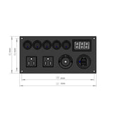 Maxbell Rocker Switch Panel Durable Camper Switch Panel on Off for RV Truck Bus