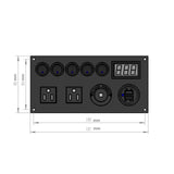 Maxbell Rocker Switch Panel Durable Camper Switch Panel on Off for RV Truck Bus