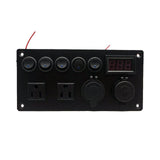 Maxbell Rocker Switch Panel Durable Camper Switch Panel on Off for RV Truck Bus