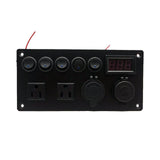 Maxbell Rocker Switch Panel Durable Camper Switch Panel on Off for RV Truck Bus