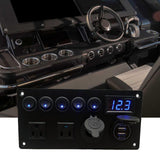 Maxbell Rocker Switch Panel Durable Camper Switch Panel on Off for RV Truck Bus