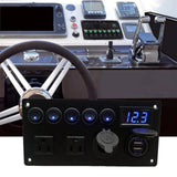 Maxbell Rocker Switch Panel Durable Camper Switch Panel on Off for RV Truck Bus