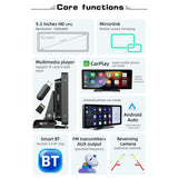 Maxbell Car Player Portable Mobile Screen Projection Wireless Car Radio MP5 Player