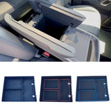 Maxbell Center Console Organizer Tray Armrest Glove Box for Rivian R1T R1S 2022 Black
