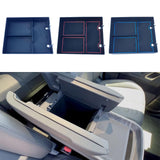Maxbell Center Console Organizer Tray Armrest Glove Box for Rivian R1T R1S 2022 Black