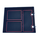 Maxbell Center Console Organizer Tray Armrest Glove Box for Rivian R1T R1S 2022 Red