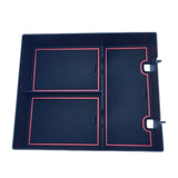 Maxbell Center Console Organizer Tray Armrest Glove Box for Rivian R1T R1S 2022 Red
