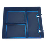 Maxbell Center Console Organizer Tray Armrest Glove Box for Rivian R1T R1S 2022 Blue