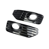 Maxbell 2Pcs Fog Light Grilles Parts Left Side Right Side for VW T5.1 Sportline