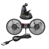 Maxbell Car Fan Desk Fan Mounted USB Car Accessories for Truck Office Dashboard