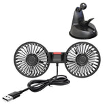 Maxbell Car Fan Desk Fan Mounted USB Car Accessories for Truck Office Dashboard