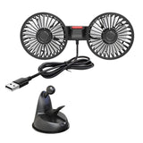 Maxbell Car Fan Desk Fan Mounted USB Car Accessories for Truck Office Dashboard