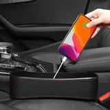 Maxbell Car Seat Gap Filler Organizer Storage Pockets for Keys Cellphone Wallet Black