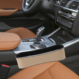 Maxbell Car Seat Gap Filler Organizer Storage Pockets for Keys Cellphone Wallet Beige