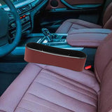 Maxbell Car Seat Gap Filler Organizer Storage Pockets for Keys Cellphone Wallet Red