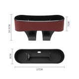 Maxbell Car Seat Gap Filler Organizer Storage Pockets for Keys Cellphone Wallet Red